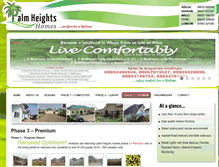Tablet Screenshot of palmheightshomes.com